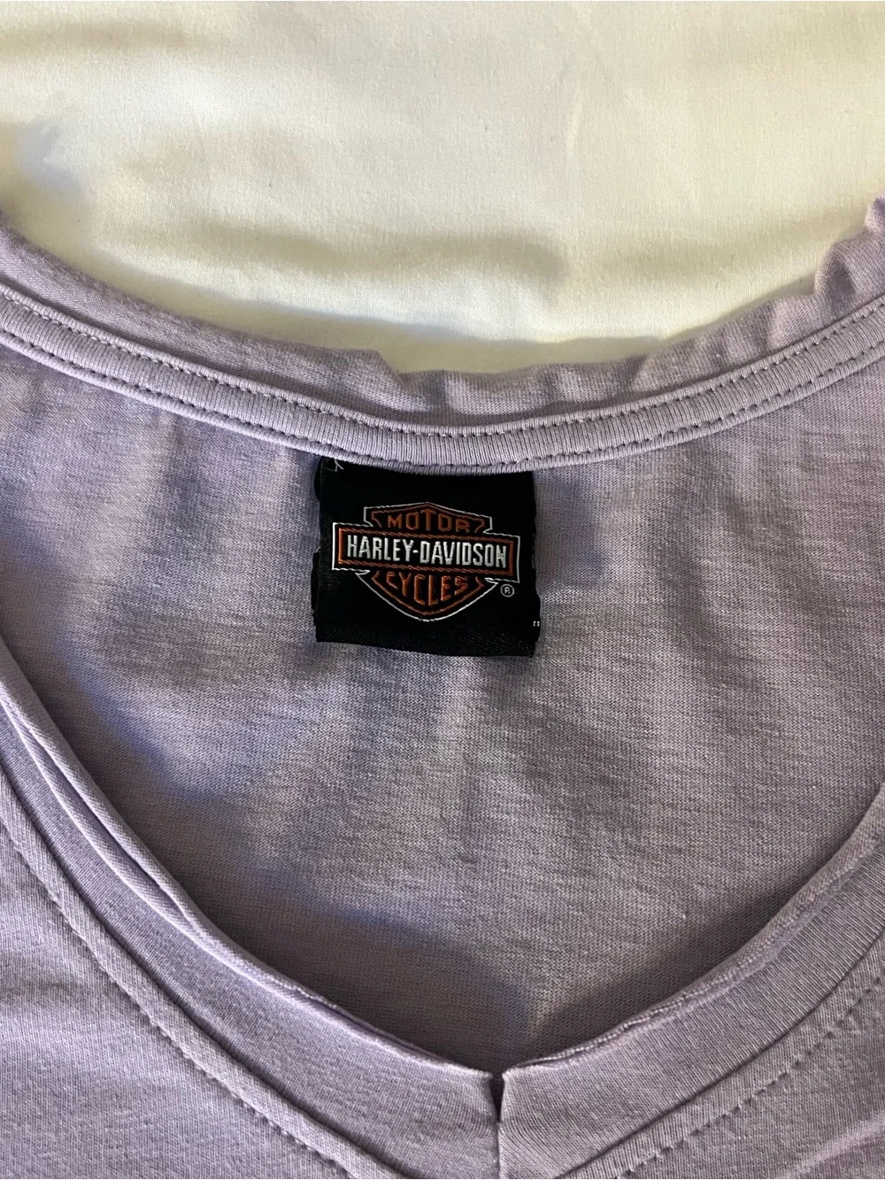 Harley-Davidson Lavender V-Neck Tee